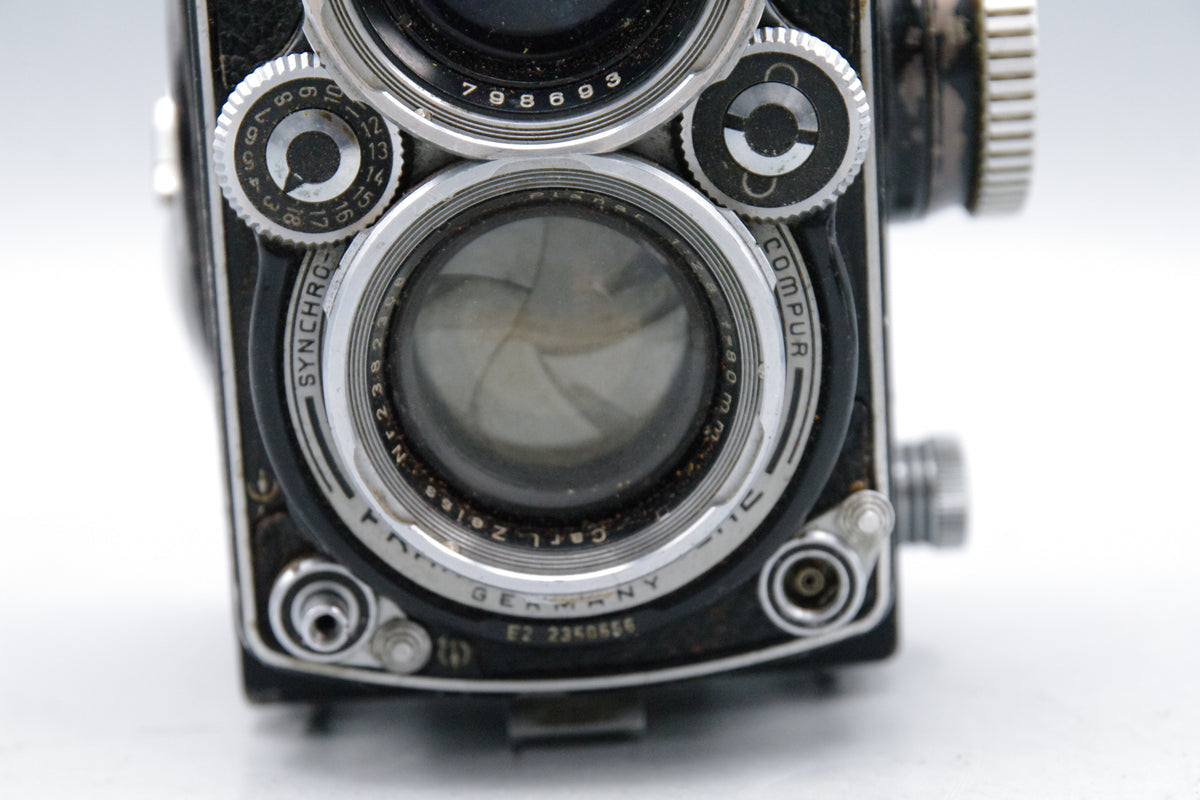 Rolleiflex 2.8E TLR – Planar 80mm f/2.8 – Shutter Stuck on B – Spares/Repair