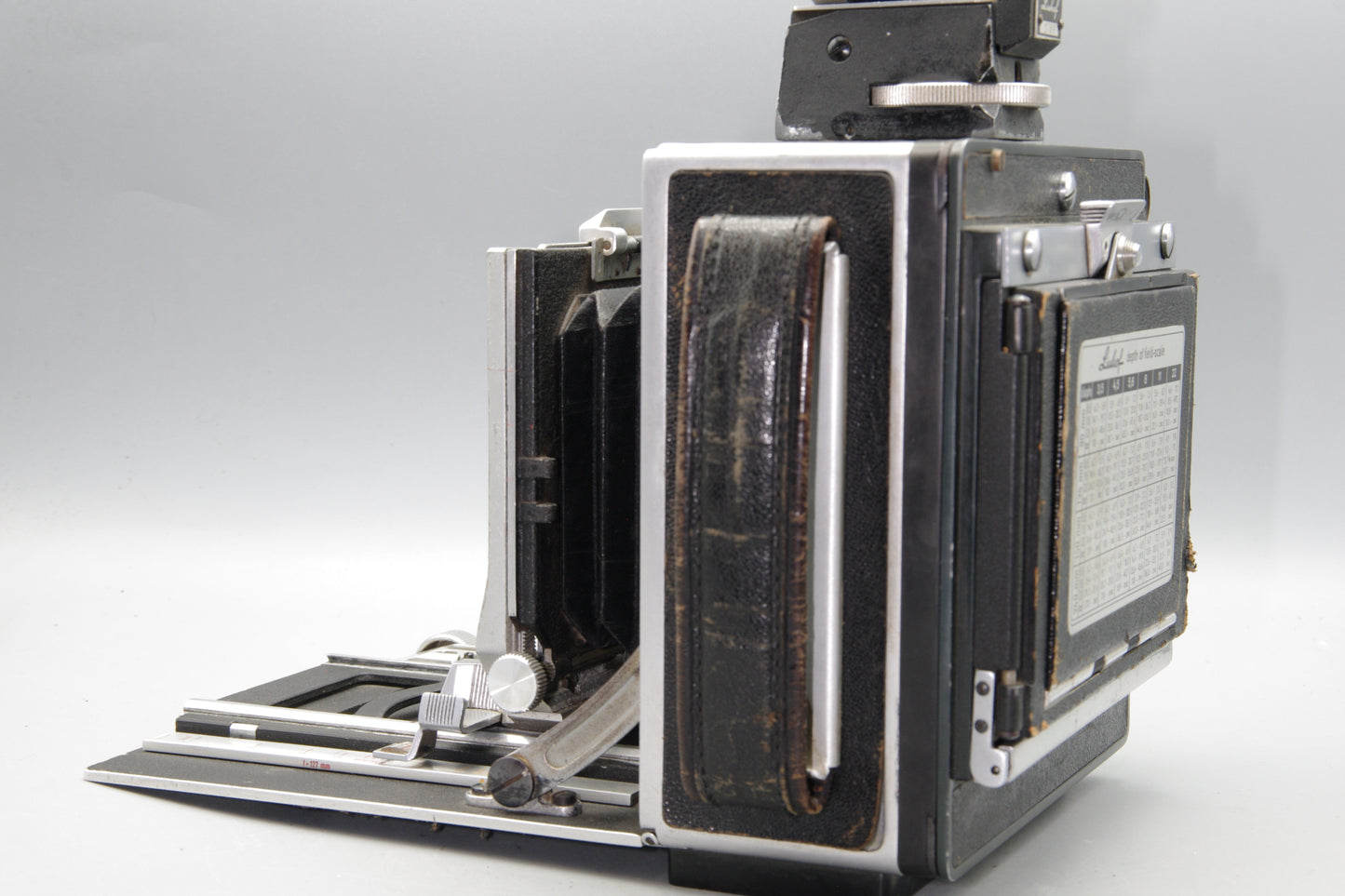 Linhof Technika III with 90mm and 127mm lenses in case