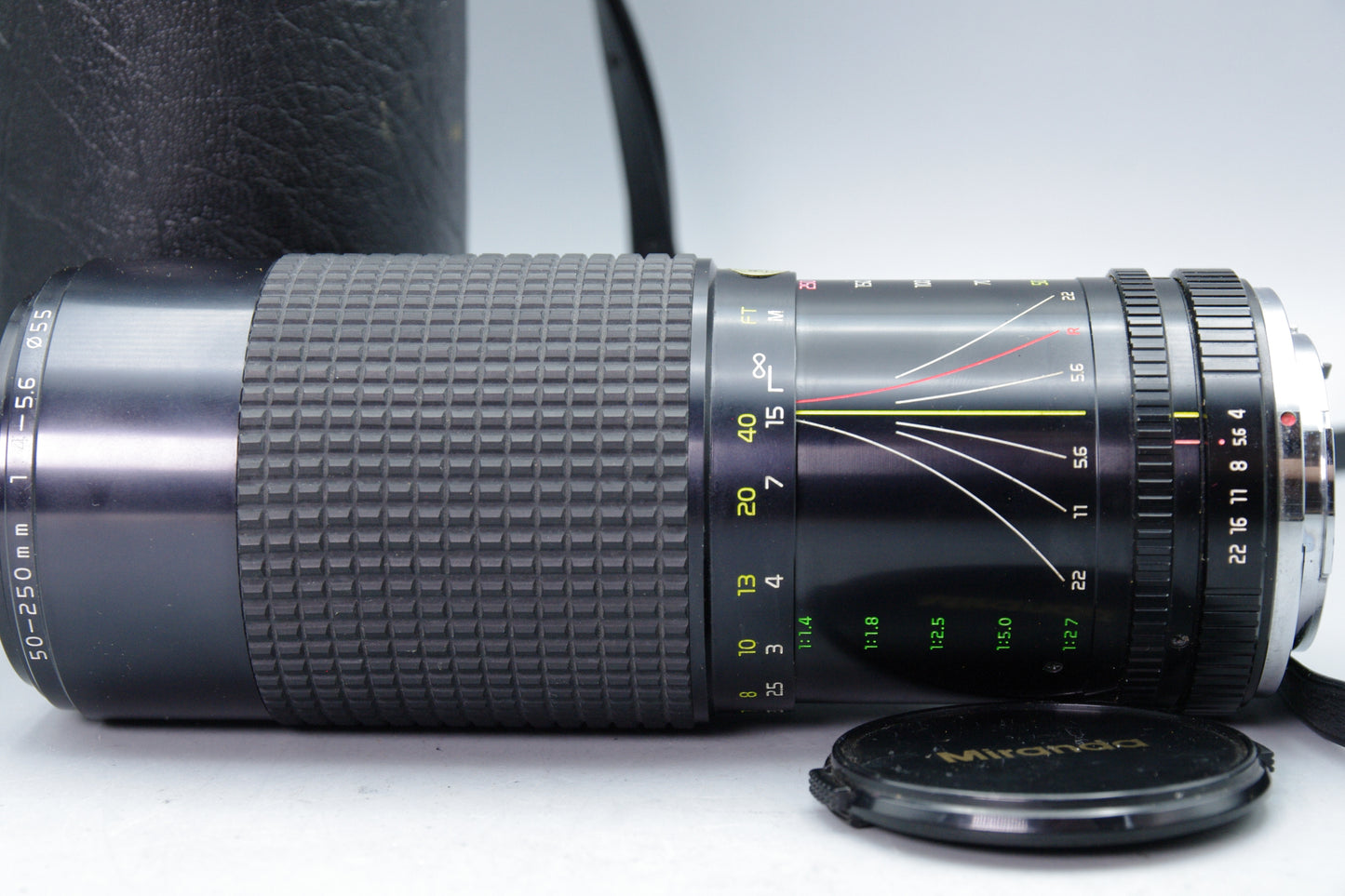 Tokina 50‑250mm f4‑5.6 Pentax K Mount Lens with Case and Caps