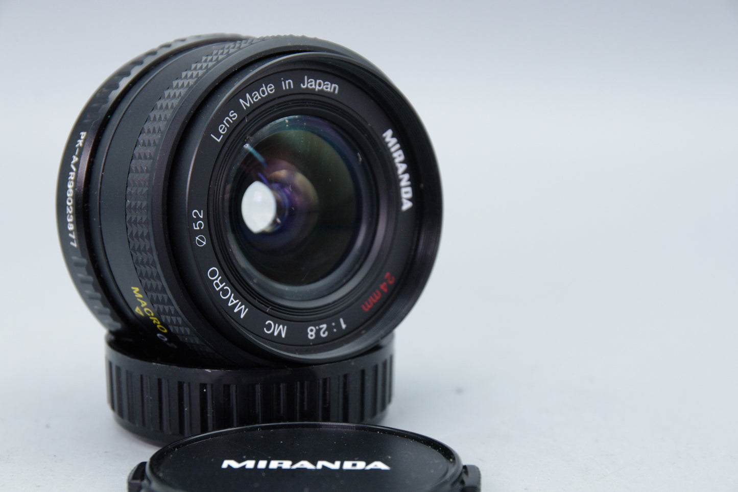 Miranda 24mm f/2.8 Wide Angle Lens – Pentax K – Tested – Very Good Condition