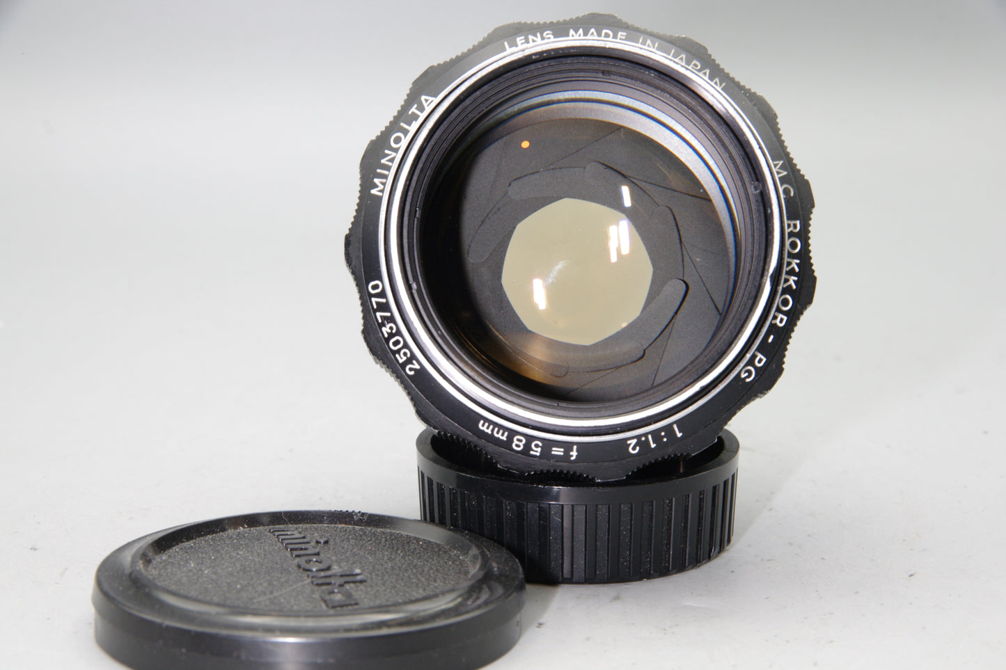 Minolta MC Rokkor-PG 58mm f/1.2 Lens - MD Mount - Ultra Fast