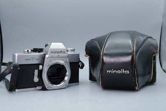 Minolta SR‑T 101 35mm SLR – Shutter & Meter Working – VGC