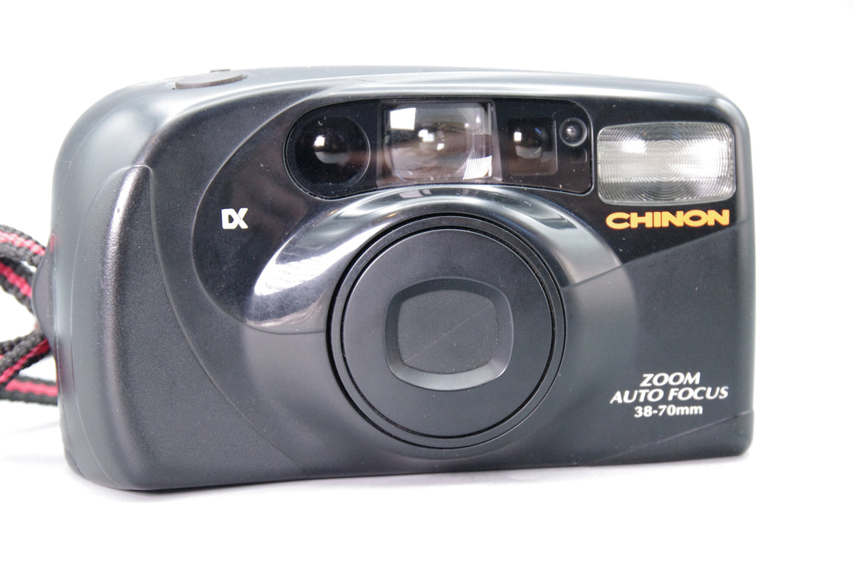Chinon Auto Zoom 38–70mm Compact 35mm Camera – Tested & Working – Very Good