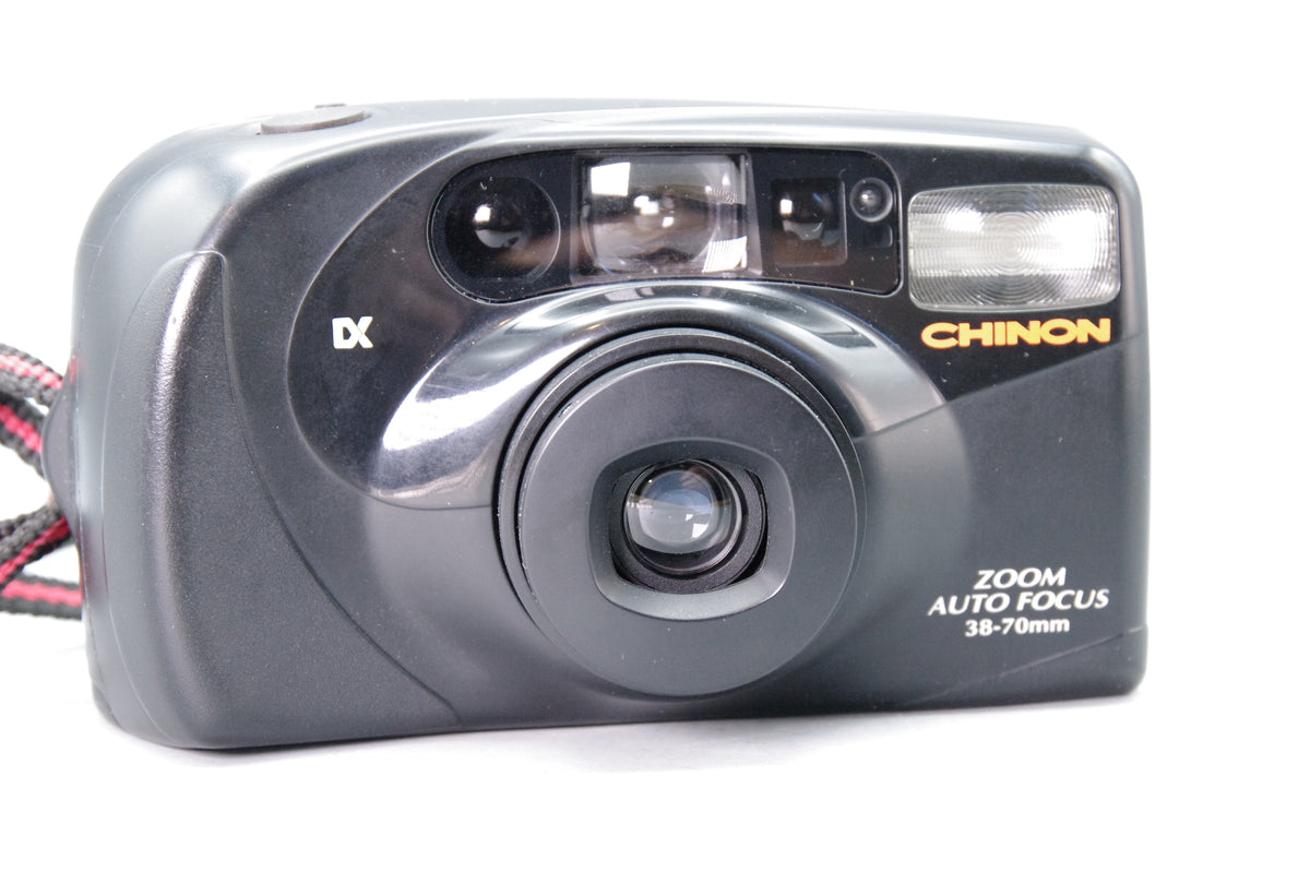 Chinon Auto Zoom 38–70mm Compact 35mm Camera – Tested & Working – Very Good