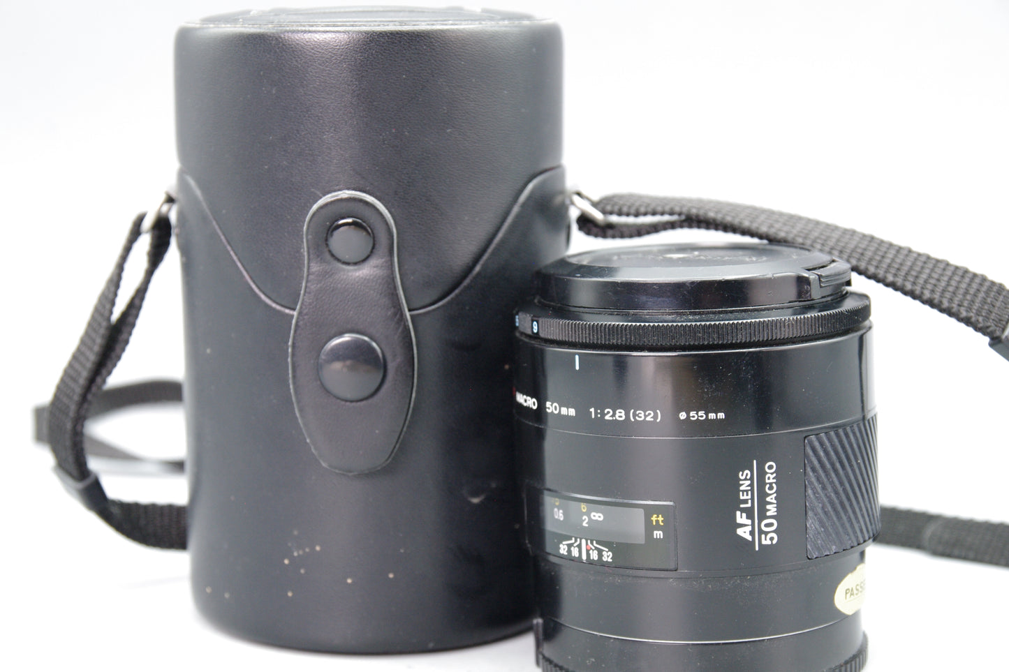 Minolta AF Macro 50mm f/2.8 Lens – A Mount Prime with Caps – Excellent