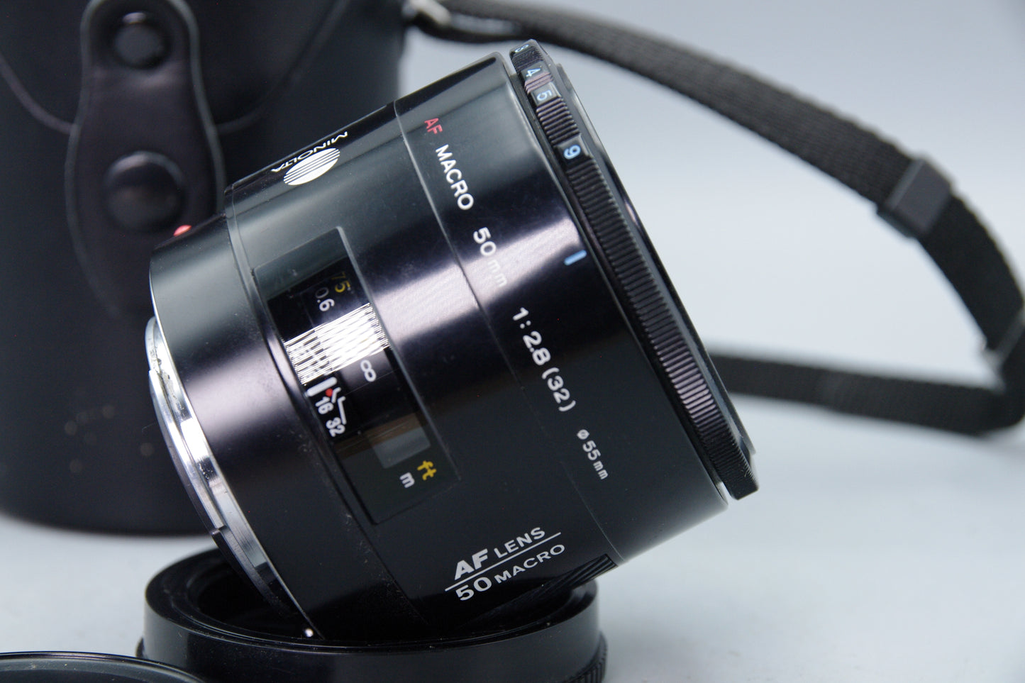 Minolta AF Macro 50mm f/2.8 Lens – A Mount Prime with Caps – Excellent