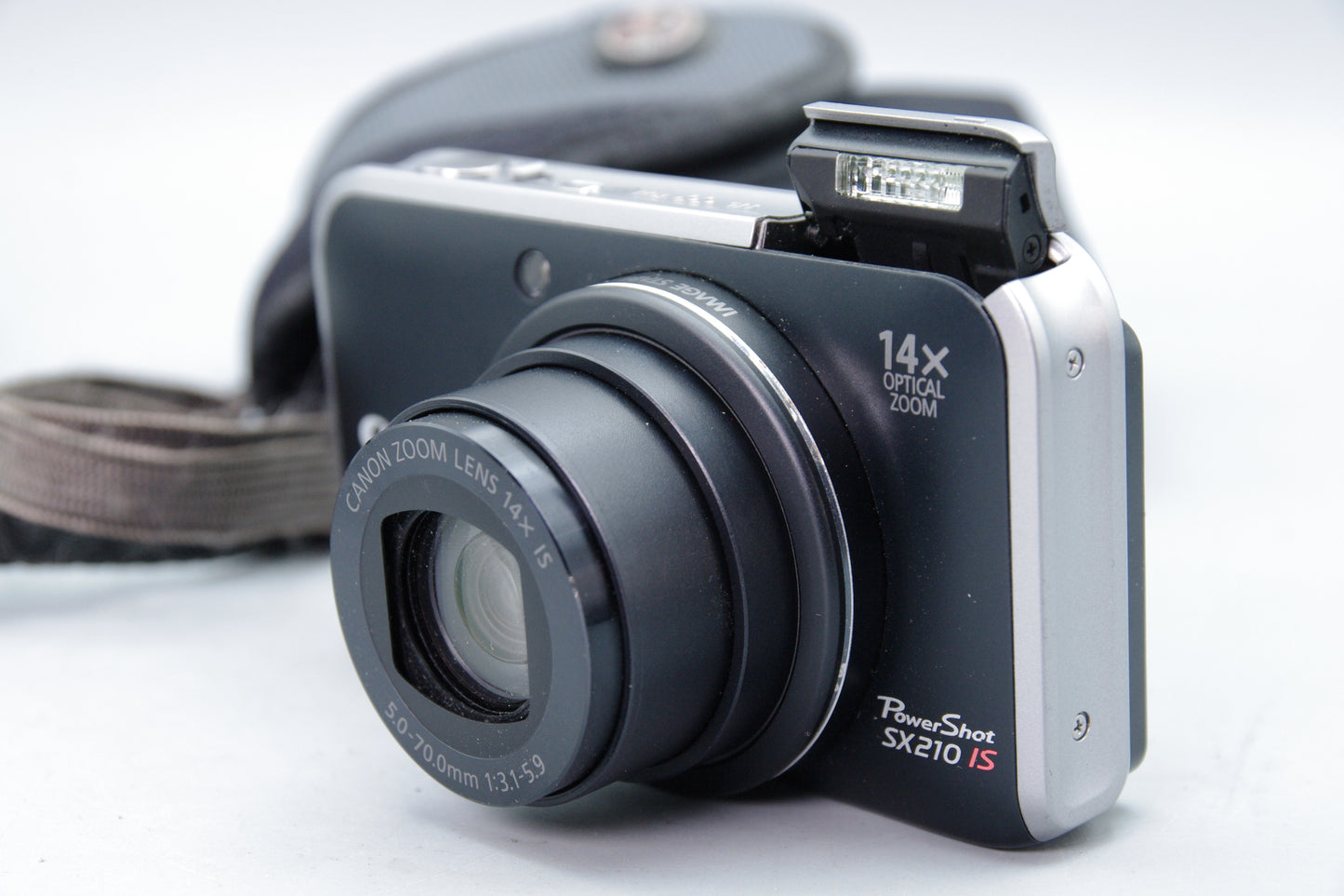 Canon PowerShot SX210 IS 14MP Compact Camera 14x Zoom HD - Tested and Working