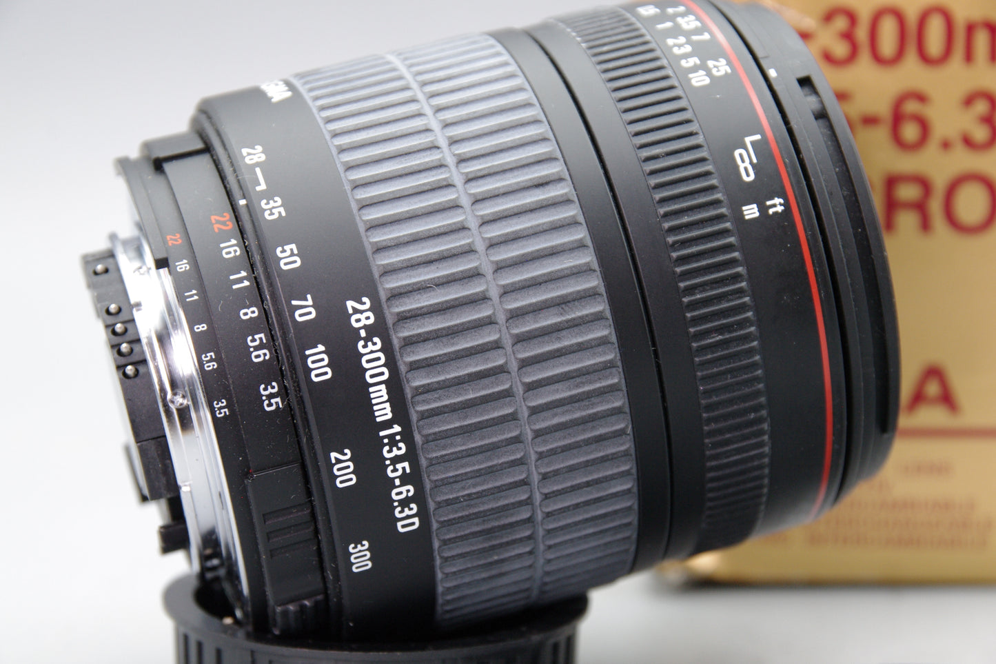 Sigma 28–300mm F/3.5–6.3 D Lens – Nikon F Mount – Boxed – Very Good Condition