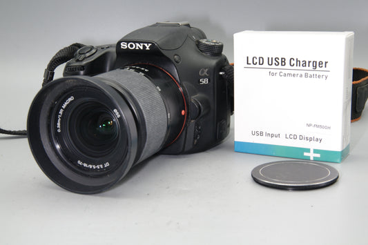 Sony A58 + 18–70mm f/3.5–5.6 Lens – Excellent Condition – Low Shutter Count 3543