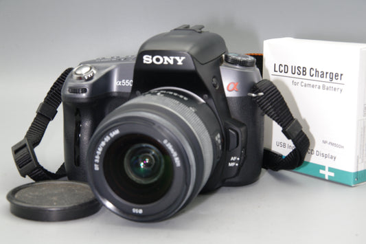 Sony A550 with 18–55mm f/3.5–5.6 Lens + Charger – Very Good Condition
