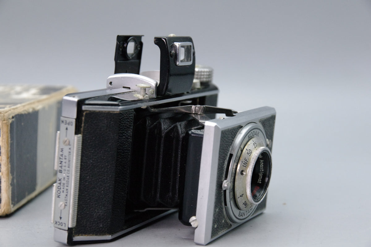 Kodak Bantam Special 828 Folding Camera 47mm f4.5 Lens Boxed Very Good