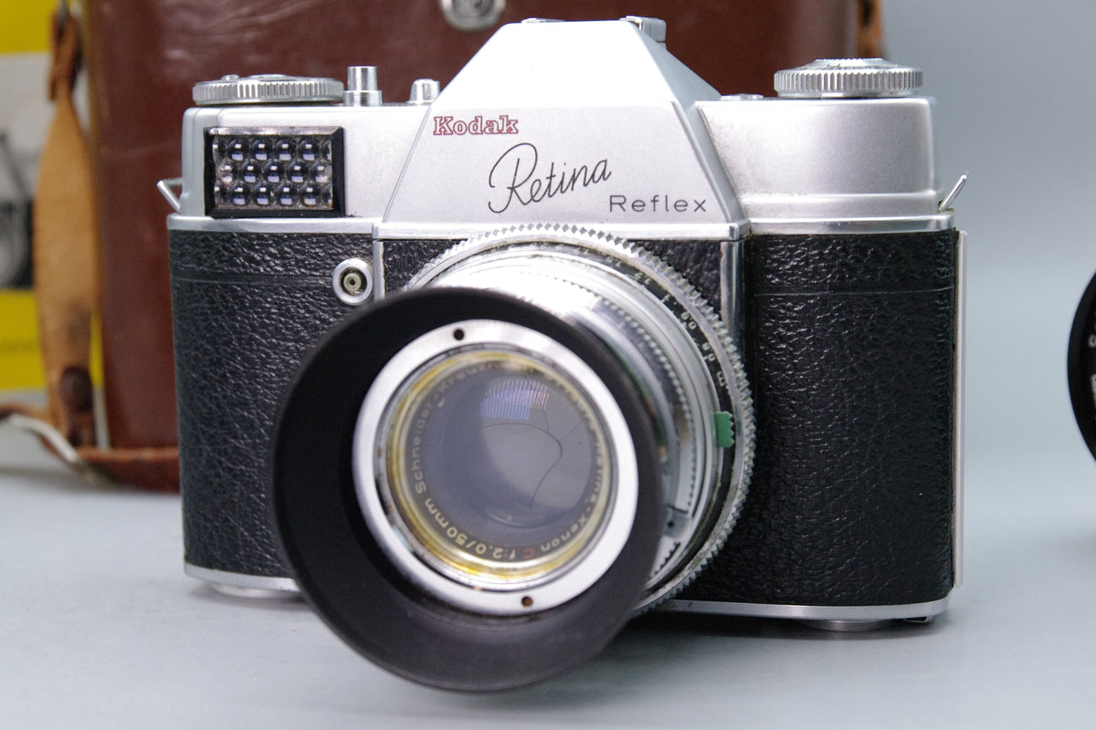 Kodak Retina Reflex Vintage Full Kit with Case – 50/2, 35/4 & 135/4 Lenses