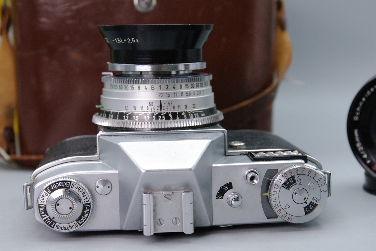 Kodak Retina Reflex Vintage Full Kit with Case – 50/2, 35/4 & 135/4 Lenses