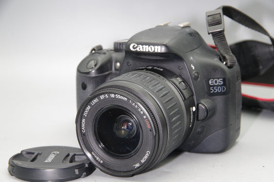 Boxed Canon EOS 550D DSLR + EF‑S 18–55mm II USM Lens 18MP Full HD S/C 16210