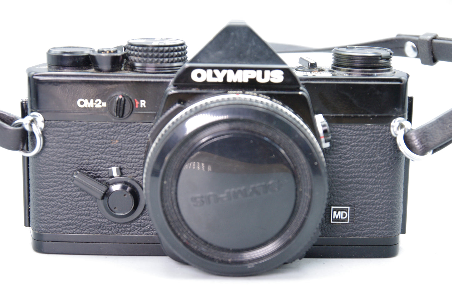 Olympus OM‑2N Black 35mm SLR Film Camera Body Only – Tested – Very Good Condition