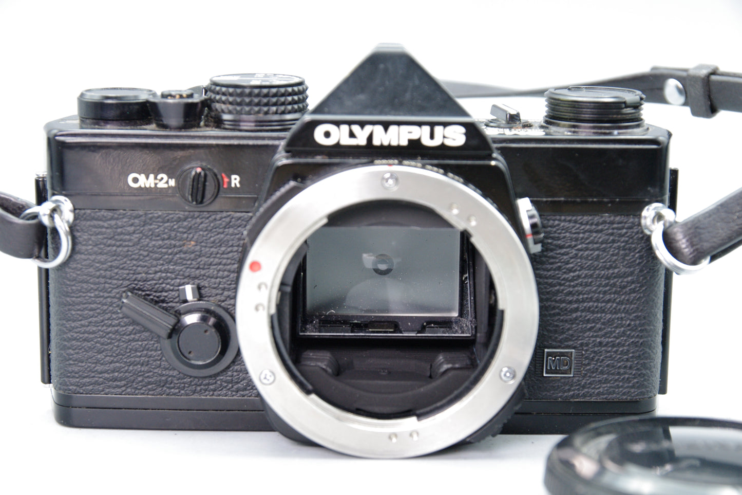 Olympus OM‑2N Black 35mm SLR Film Camera Body Only – Tested – Very Good Condition