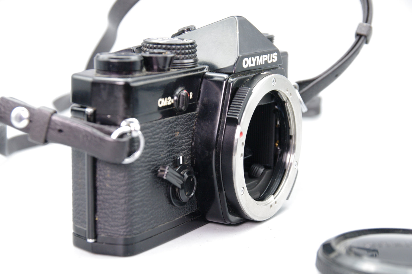 Olympus OM‑2N Black 35mm SLR Film Camera Body Only – Tested – Very Good Condition