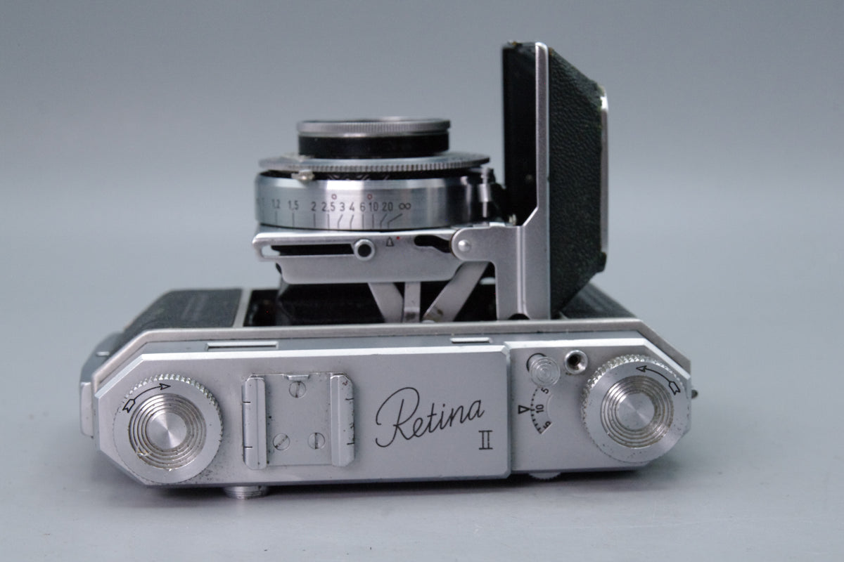 Kodak Retina II Type 011 35mm Rangefinder Camera Heligon 50mm f2 Lens Excellent