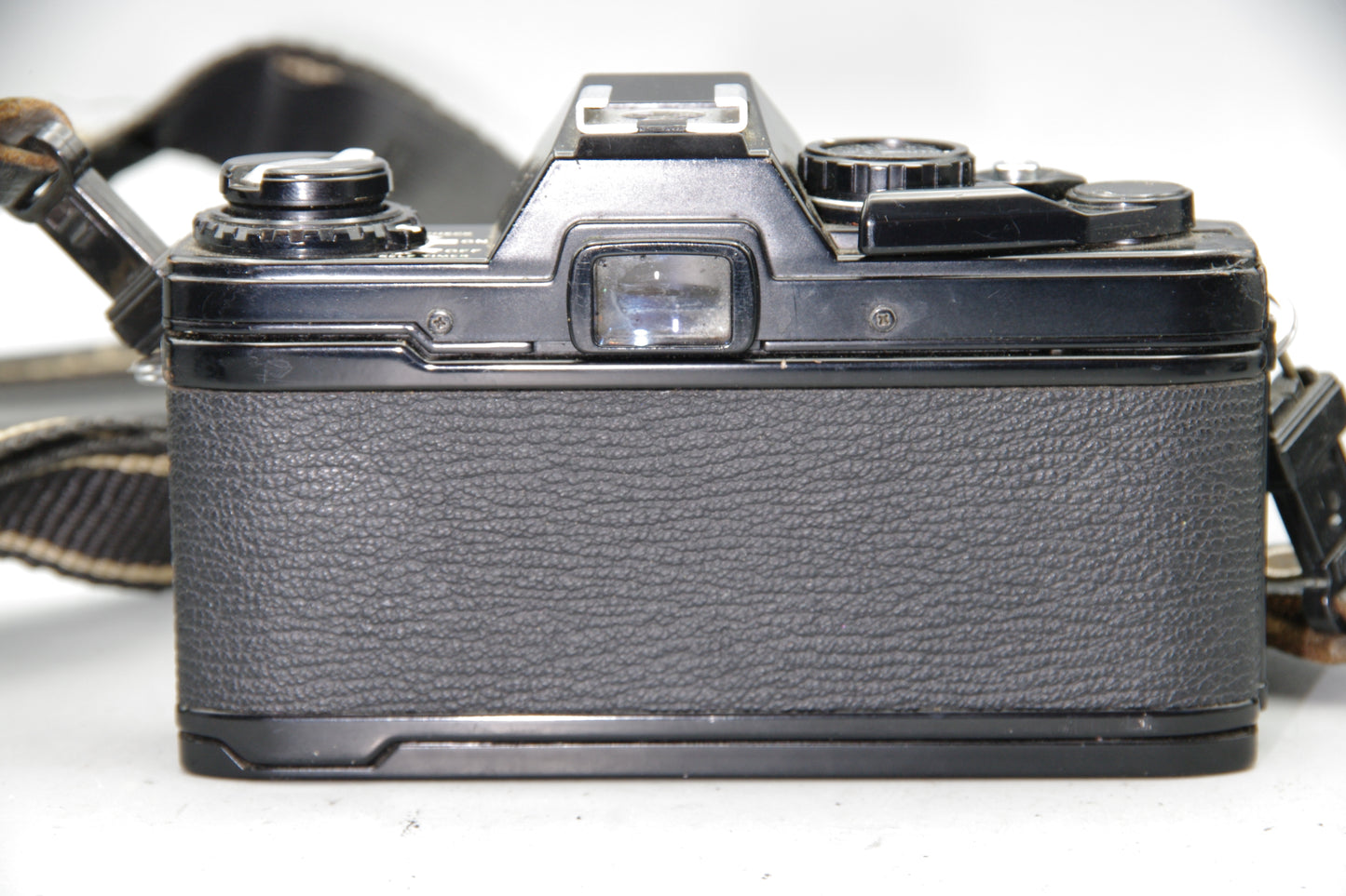 Black Olympus OM10 35mm SLR Camera + 50mm F/1.8 Lens + Batteries