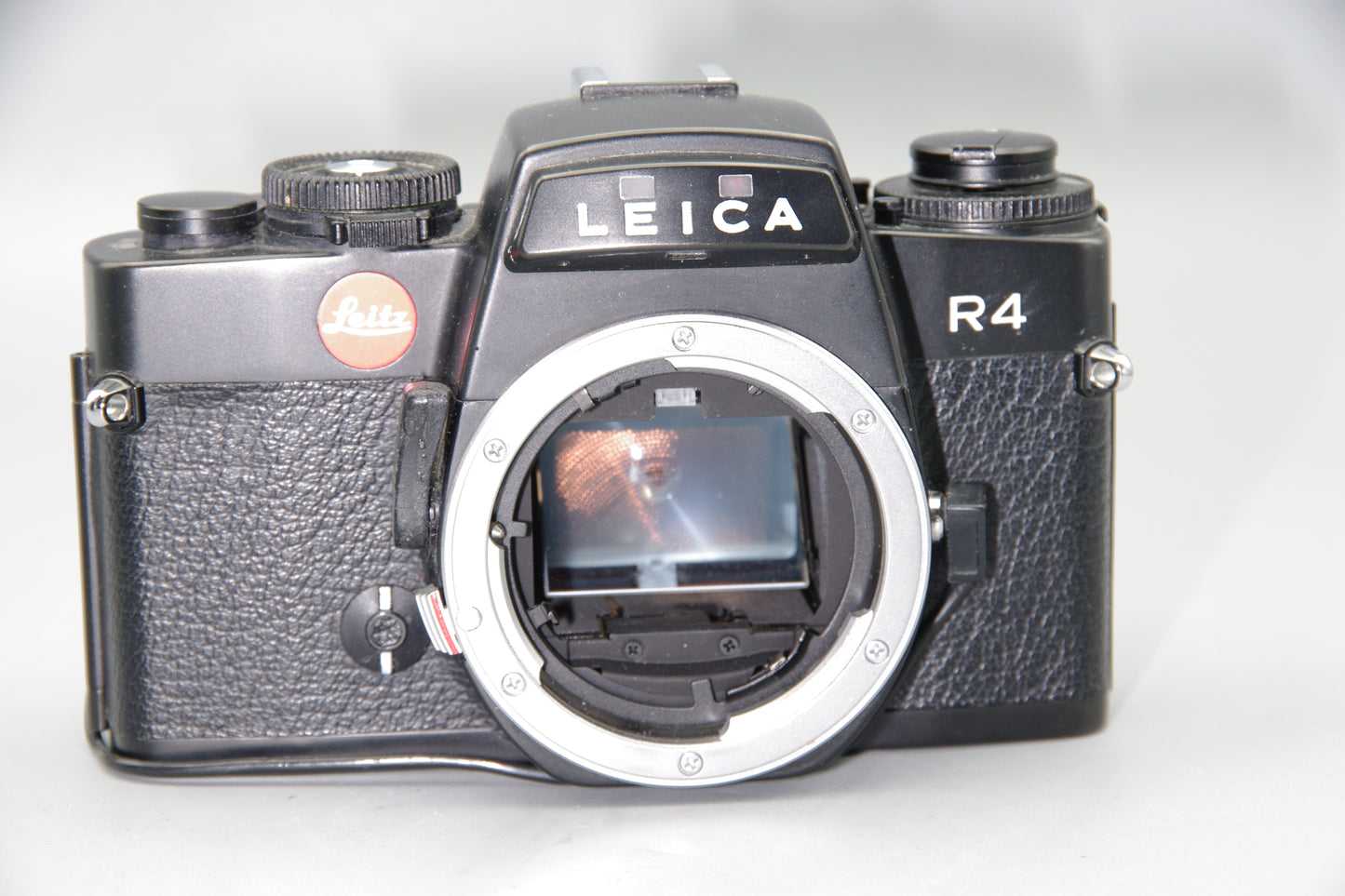 Leica R4 35mm SLR Film Camera Body with Data Back and New Batteries