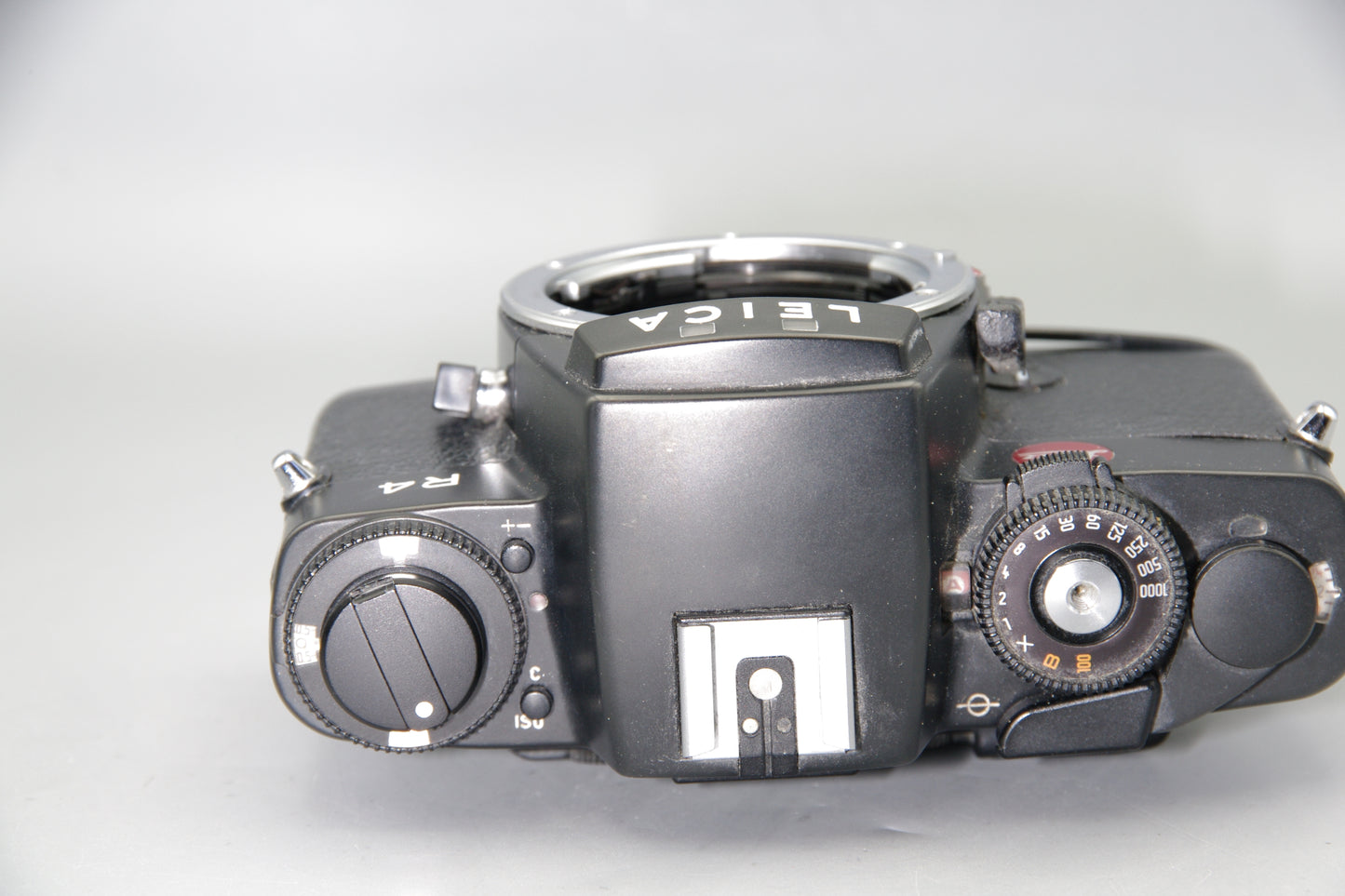Leica R4 35mm SLR Film Camera Body with Data Back and New Batteries