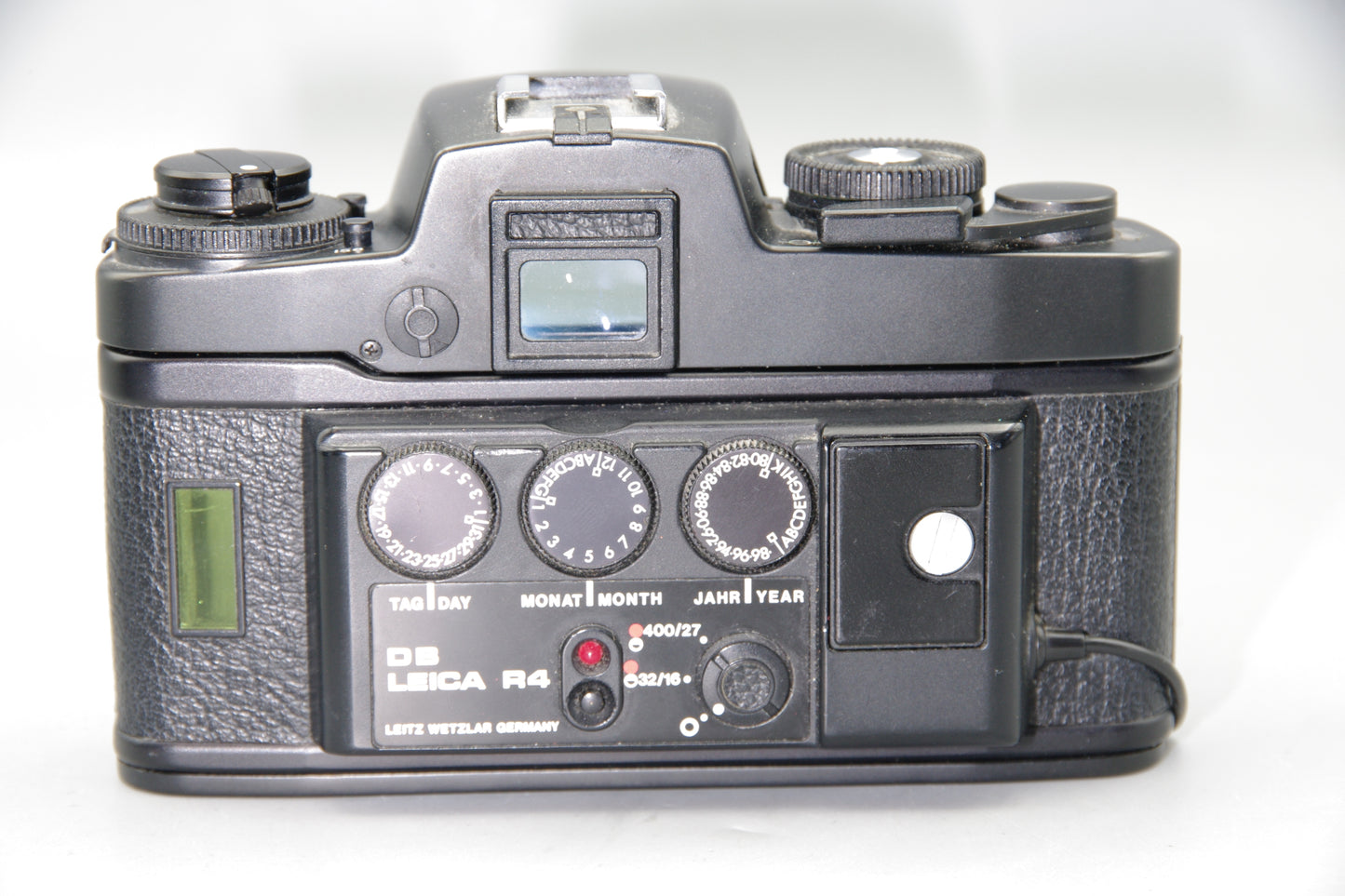 Leica R4 35mm SLR Film Camera Body with Data Back and New Batteries