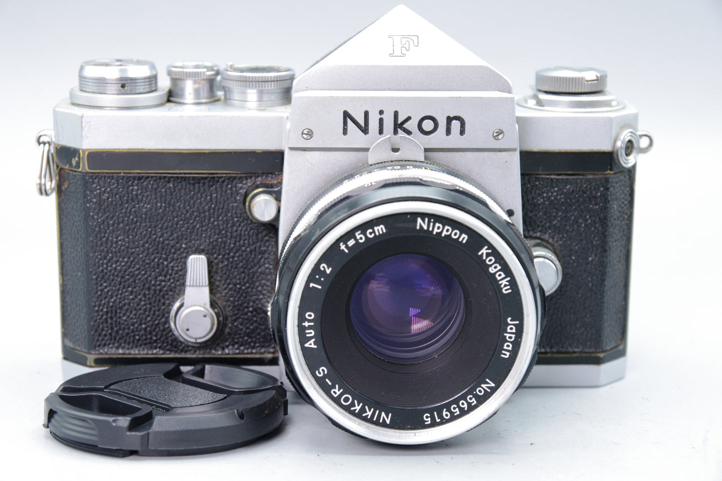 Nikon F 35mm SLR Camera with Nikkor‑S 5cm f/2 Lens  – Excellent Condition