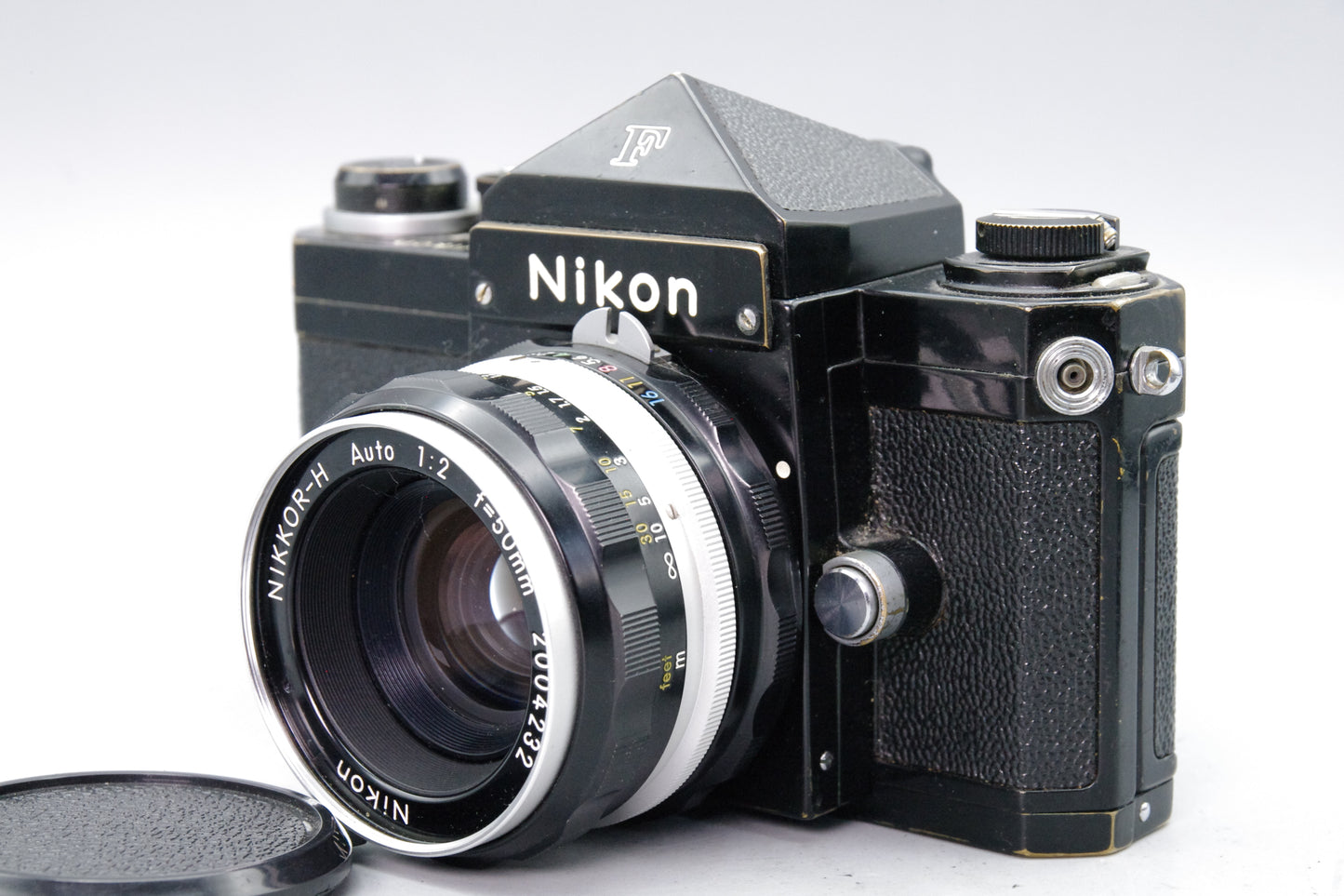 Nikon F 35mm SLR Camera with Nikkor‑H 50mm f/2 Lens – Black – Excellent Condition