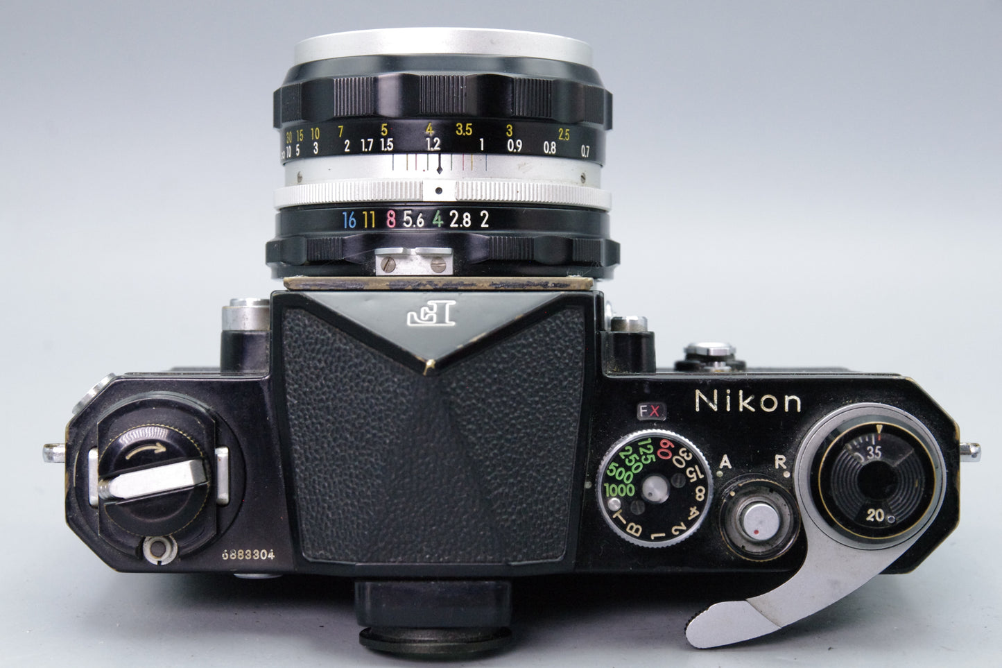 Nikon F 35mm SLR Camera with Nikkor‑H 50mm f/2 Lens – Black – Excellent Condition