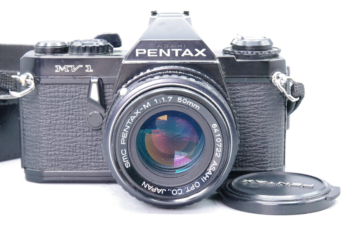 Pentax MV‑1 35mm SLR with Pentax‑M 50mm F/1.7 Lens – Black – Excellent Condition
