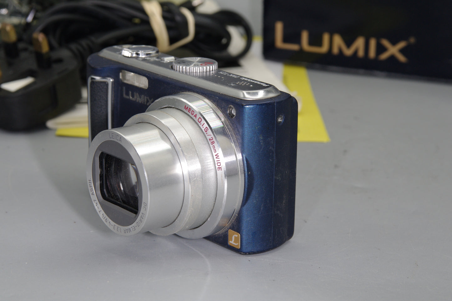 Boxed Blue Panasonic Lumix DMC-TZ5 9.1MP Digital Camera – 10x Leica Zoom, HD Video, 3" LCD