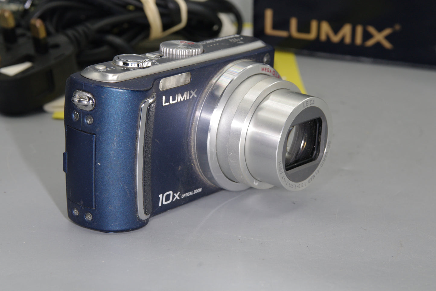 Boxed Blue Panasonic Lumix DMC-TZ5 9.1MP Digital Camera – 10x Leica Zoom, HD Video, 3" LCD