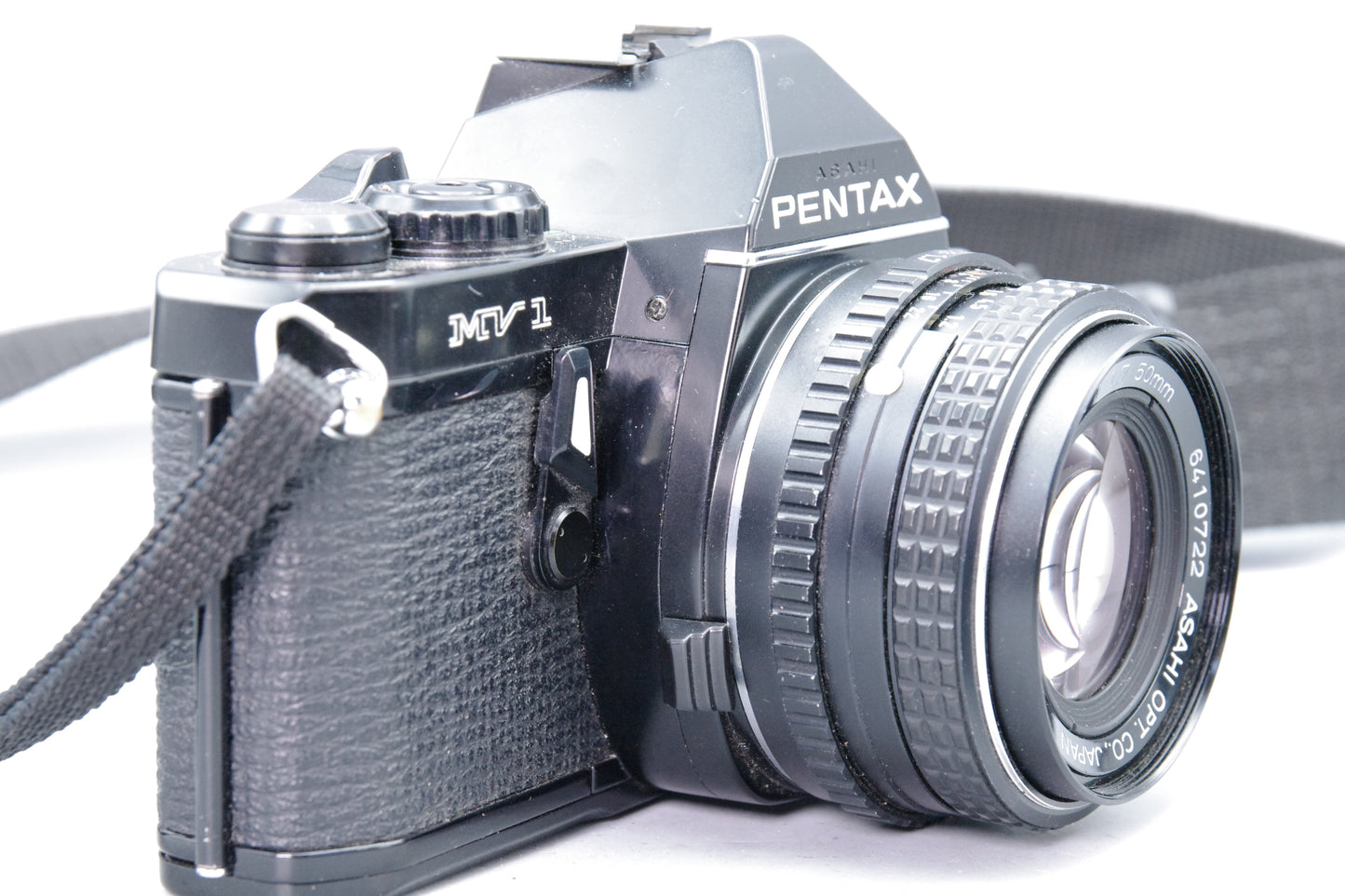 Pentax MV‑1 35mm SLR with Pentax‑M 50mm F/1.7 Lens – Black – Excellent Condition