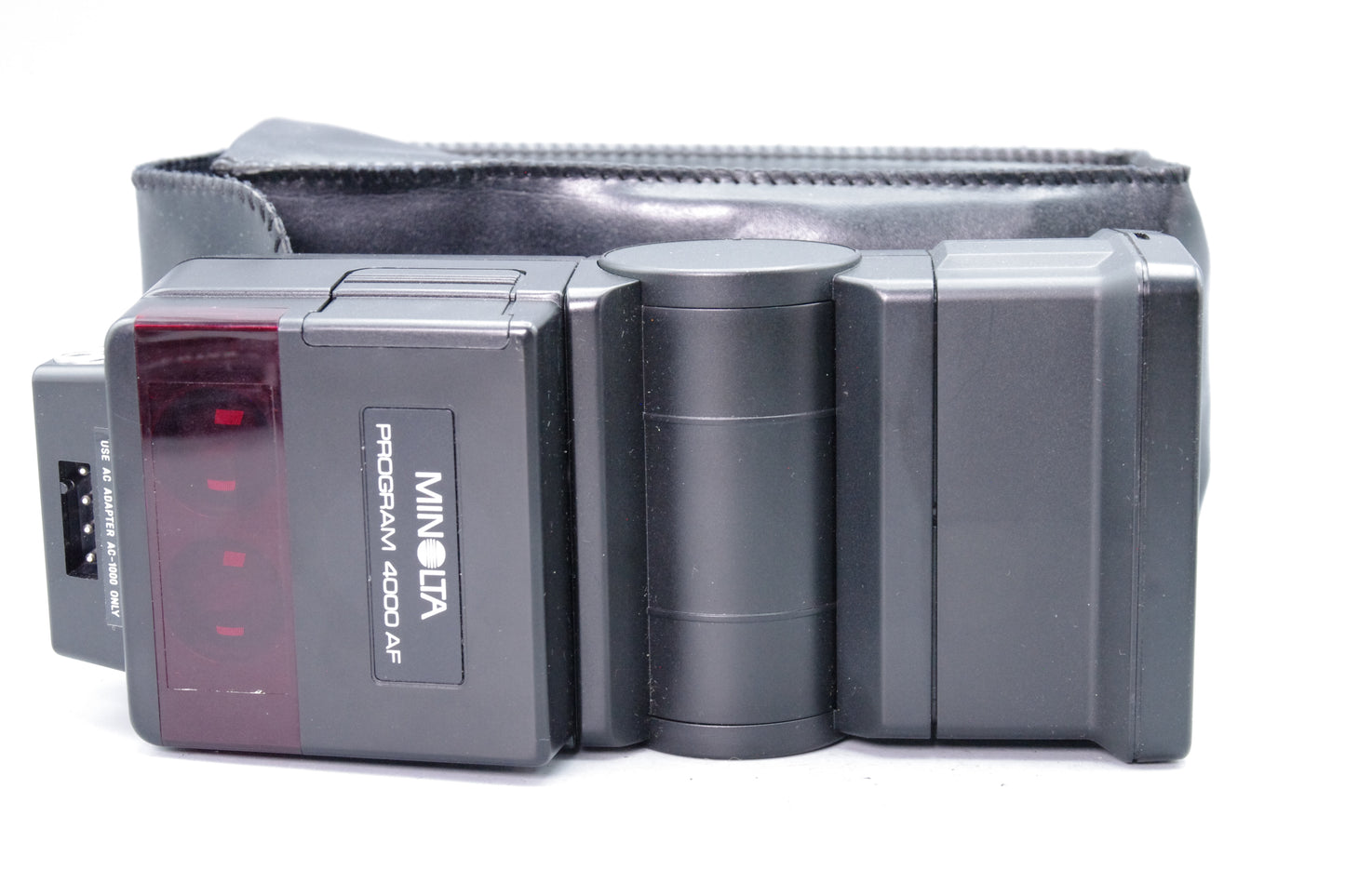 Minolta 4000AF Flash with Case – For Minolta A‑Mount AF Cameras – Tested – Excellent
