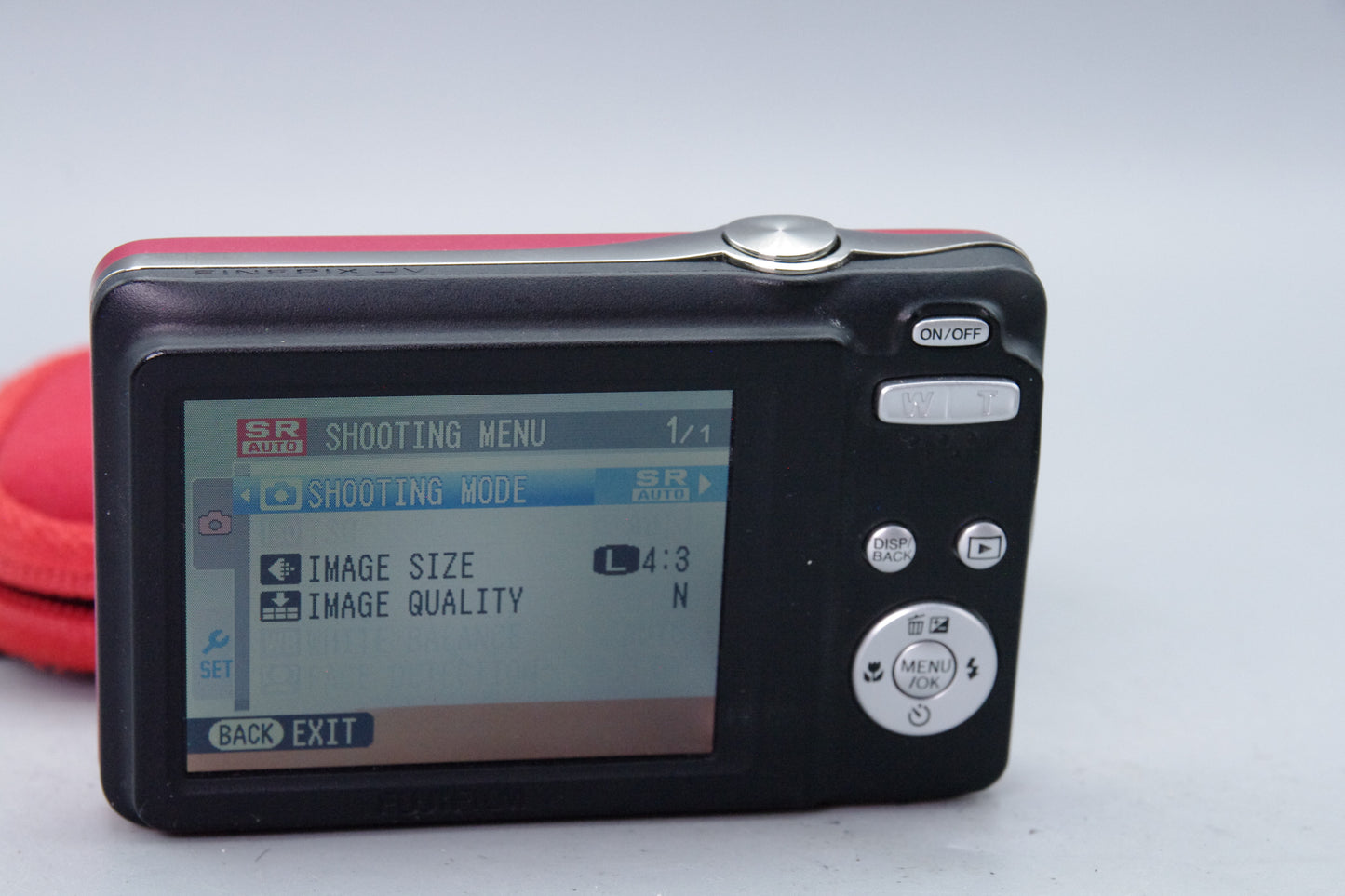Fujifilm JV310 14MP Digital Camera in Red with Case – Tested & Working