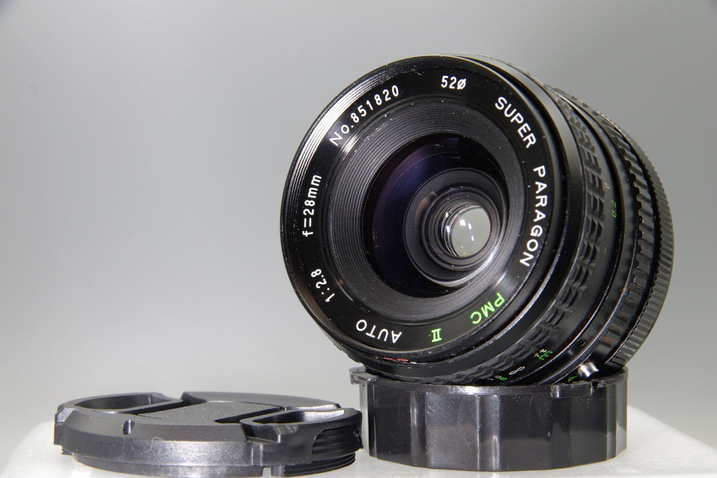 Super Paragon PMC II Auto 28mm F2.8 Lens Canon FD Mount – Wide Angle with Caps