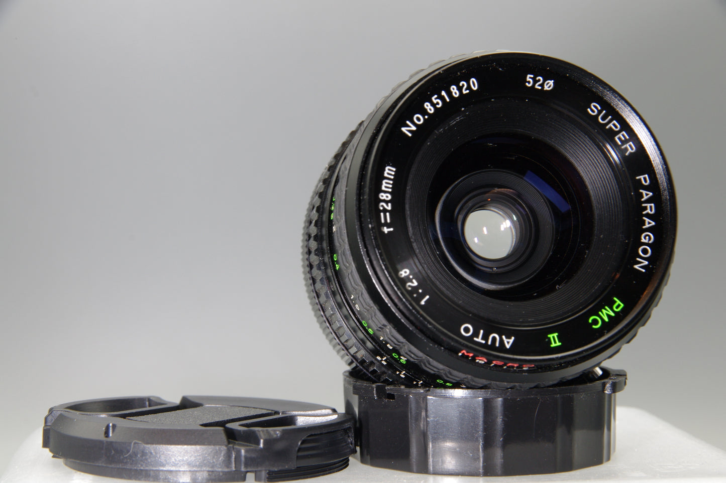 Super Paragon PMC II Auto 28mm F2.8 Lens Canon FD Mount – Wide Angle with Caps