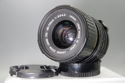 Canon FD 35–70mm f/3.5–4.5 Zoom Lens – Compact, Versatile & Sharp – Excellent Condition