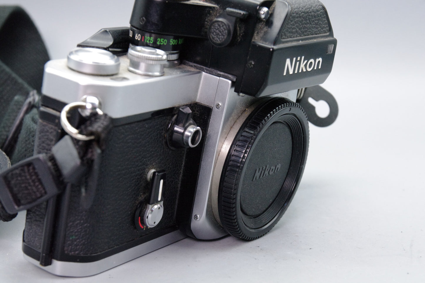 Nikon F2 Photomic Silver 35mm SLR + DP‑1 Finder – Classic Pro Body – Exc