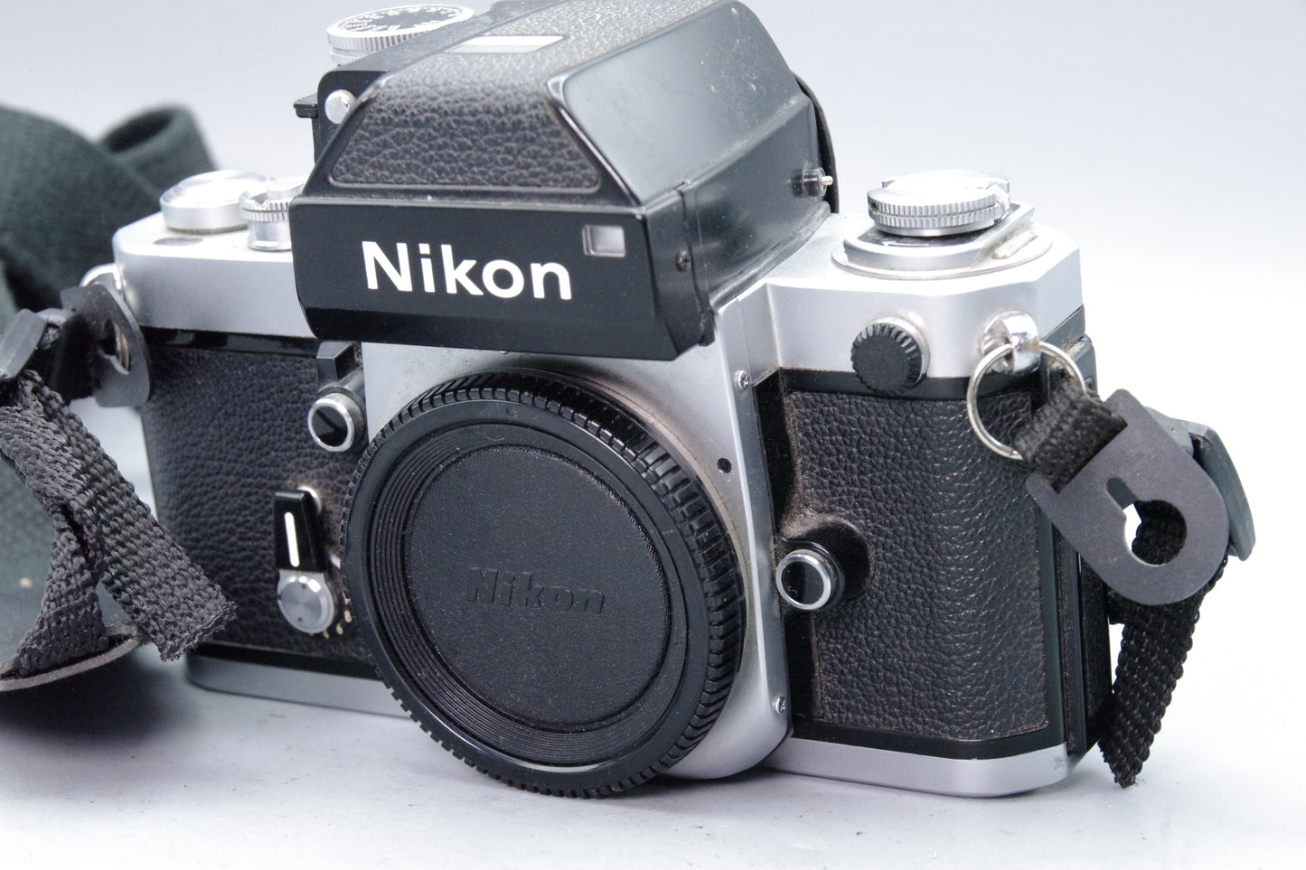 Nikon F2 Photomic Silver 35mm SLR + DP‑1 Finder – Classic Pro Body – Exc