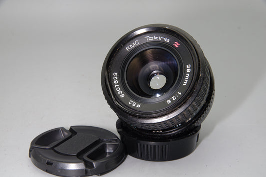 Tokina 28mm f2.8 Wide Angle Lens Olympus OM Mount Manual Focus