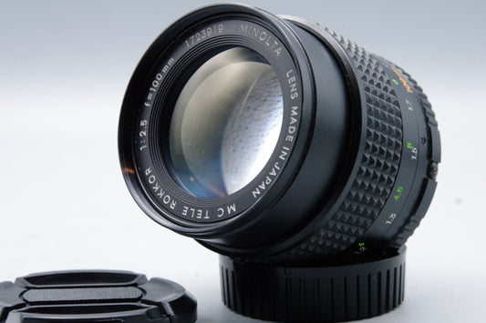 Minolta MC Tele Rokkor 100mm F/2.5 Portrait Len MD Mount Cleaned Excellent