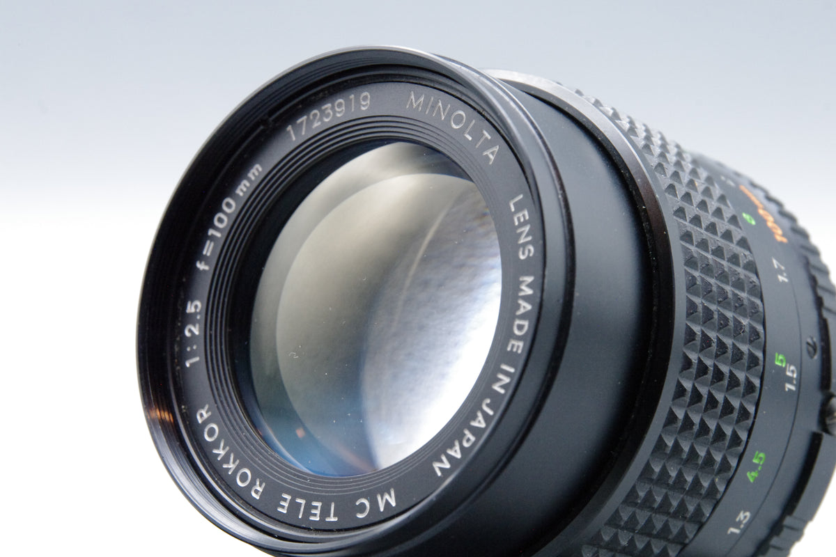Minolta MC Tele Rokkor 100mm F/2.5 Portrait Len MD Mount Cleaned Excellent
