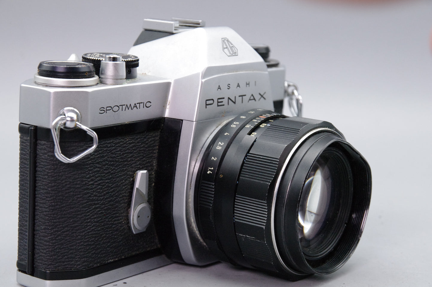 Asahi Pentax Spotmatic SP II + 50mm f/1.4 Lens – Working Shutter – Faults Declared