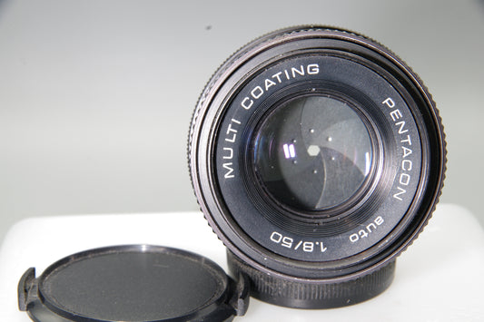Pentacon 50mm f1.8 Prime Lens M42 Mount Manual Focus Standard Lens