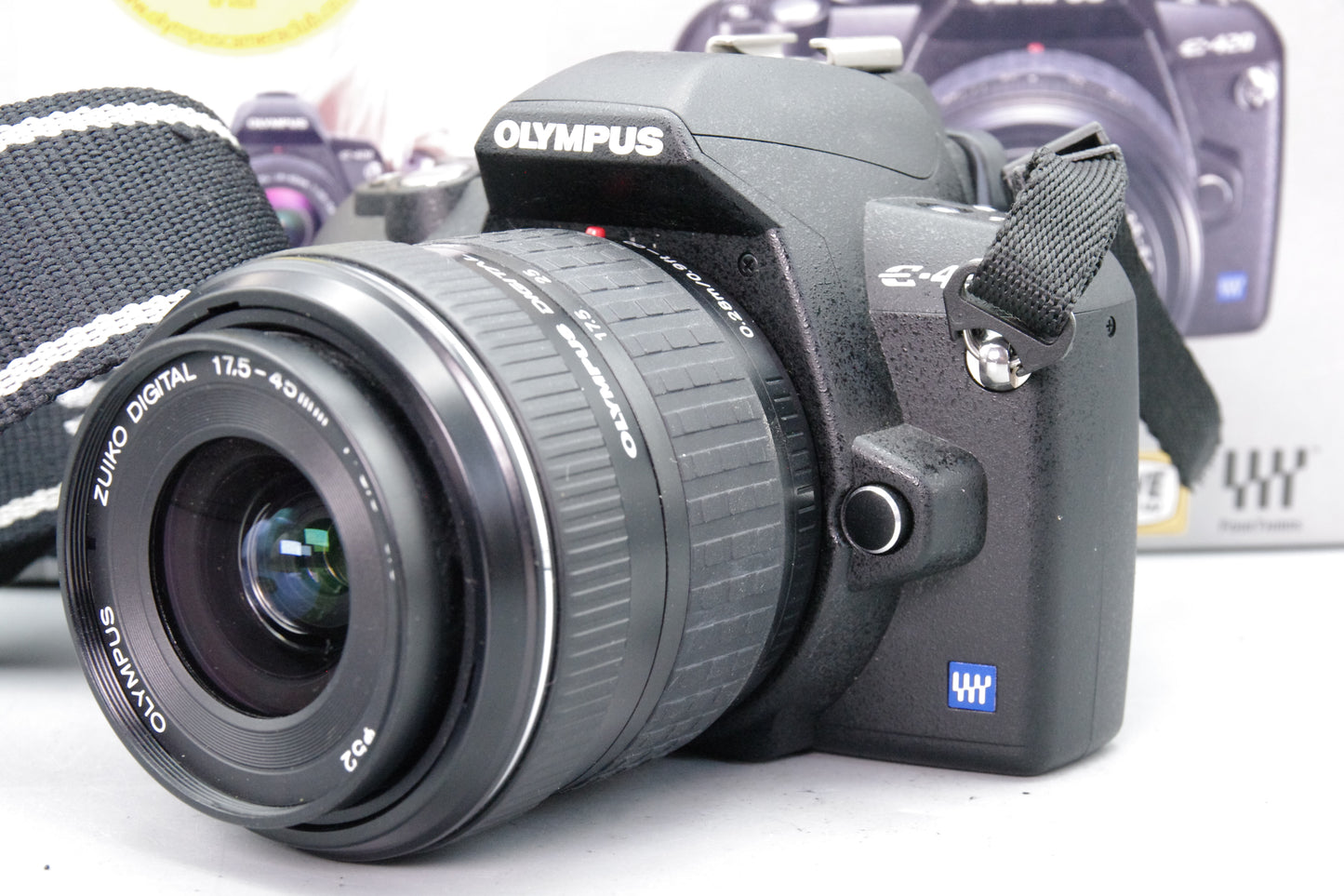 Olympus E‑420 10MP DSLR + 17.5‑45mm – Near Mint – Boxed – S/C 369