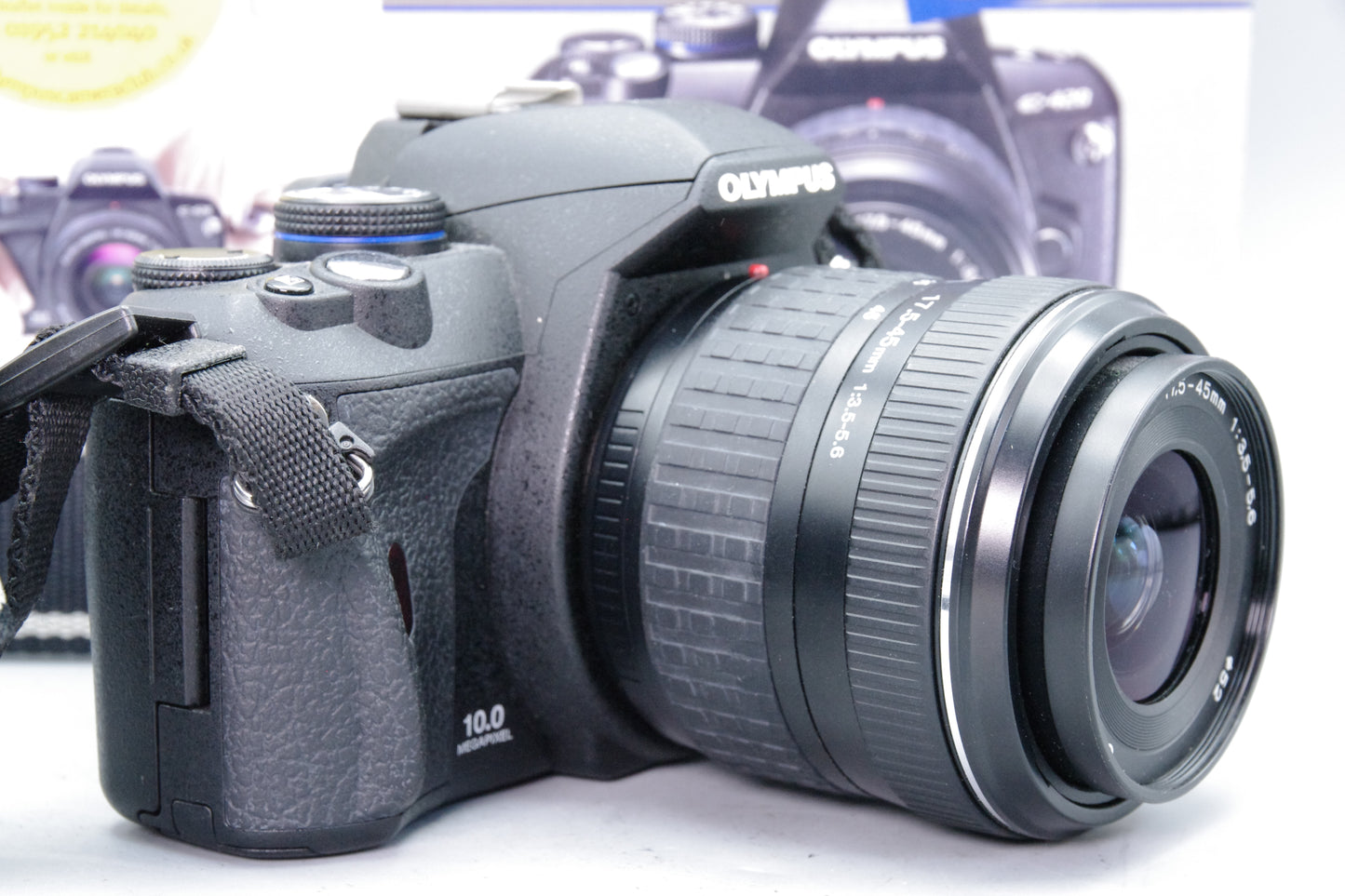 Olympus E‑420 10MP DSLR + 17.5‑45mm – Near Mint – Boxed – S/C 369
