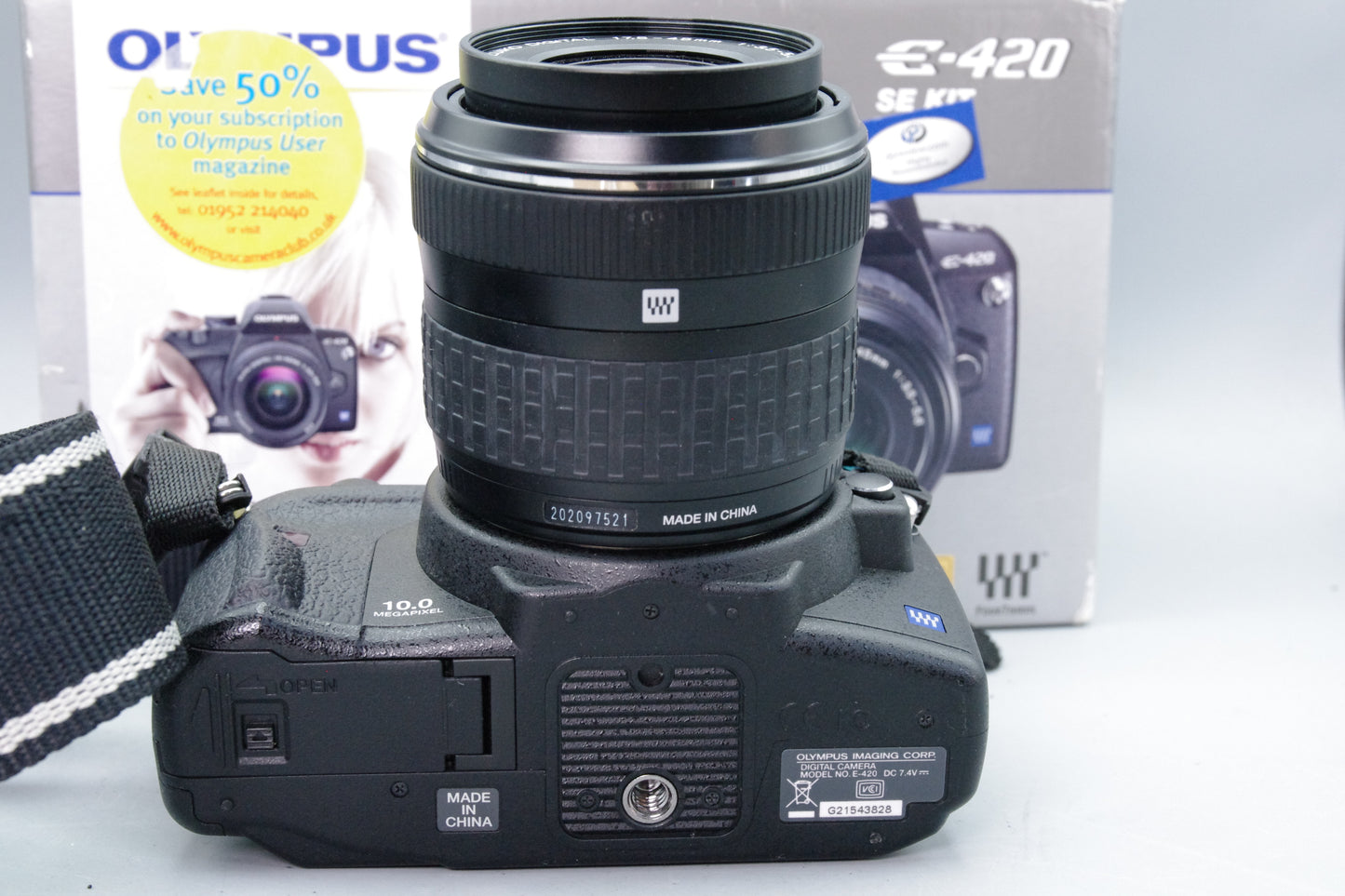 Olympus E‑420 10MP DSLR + 17.5‑45mm – Near Mint – Boxed – S/C 369