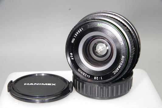 Hanimex 28mm f2.8 Wide Angle Lens Pentax K Mount Manual Focus – VGC