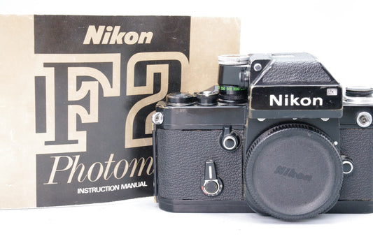 Black Nikon F2 Photomic 35mm SLR + DP-1 Finder – Classic  Pro Body - VGC